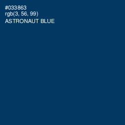 #033863 - Astronaut Blue Color Image